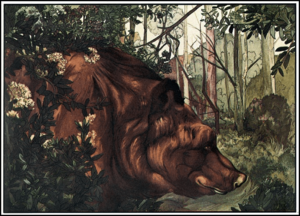 Archivo:Jungle Book (1913) Baloo in the Forest