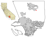 LA County Incorporated Areas Littlerock highlighted.svg