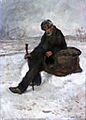 LE CHEMINOT DANS LA NEIGE )