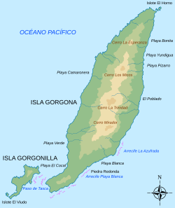 Archivo:Mapa de la Isla Gorgona
