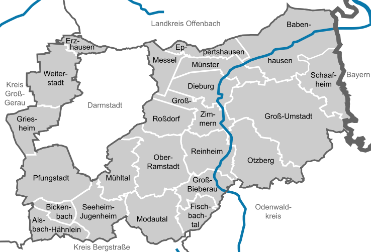 Municipalities in DA (district)