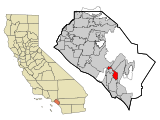 Orange County California Incorporated and Unincorporated areas Laguna Hills Highlighted.svg