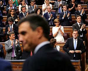 Archivo:Pedro Sánchez y Mariano Rajoy, en la constitución del Congreso, el 19 de julio de 2016