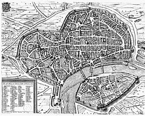 Archivo:Plan de la villi de Tholose 1631 Melchior Tavernier