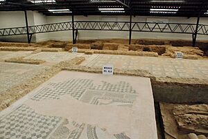 Archivo:Quintanilla de la Cueza Villa romana Tejada Habitación 12 Mosaico del Ala 001