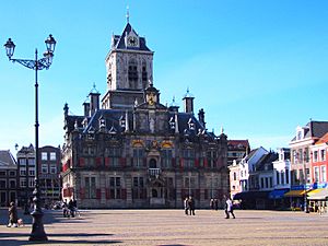 Archivo:Rathaus von 1620 in der Stadt Delft Prov. Zuidholland Niederlande - Foto Wolfgang Pehlemann IMG 2348