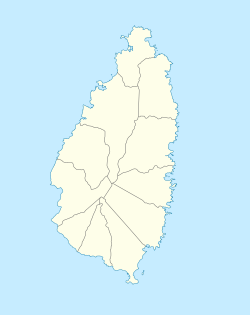 Castries ubicada en Santa Lucía