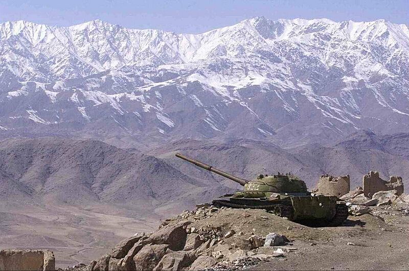 T-62 tank abandoned in Afghanistan