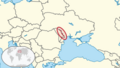 Transnistria in its region (special marker)