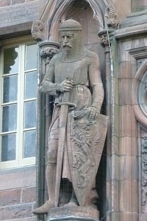 Archivo:William Wallace statue, Scottish National Portrait Gallery, Edinburgh