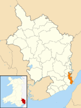 2024 Wales Monmouthshire Community Chepstow map.svg
