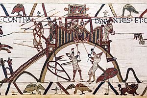 Archivo:Bayeux Tapestry scene19 detail Castle Dinan