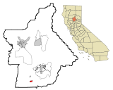 Butte County California Incorporated and Unincorporated areas Gridley Highlighted.svg