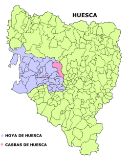 Casbas de Huesca mapa.png