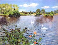 Chase William Merritt A Long Island Lake c1890