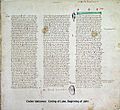 Codex Vaticanus end or Luke