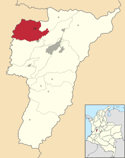 Quimbaya ubicada en Quindío