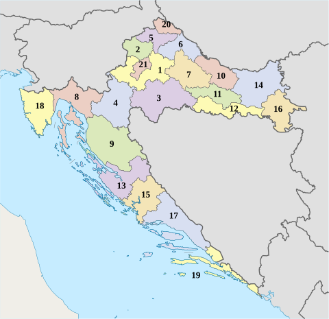 Archivo:Counties of Croatia-numerados