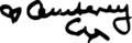 Courteney Cox signature