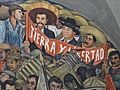 Diego Rivera mural featuring Emiliano Zapata