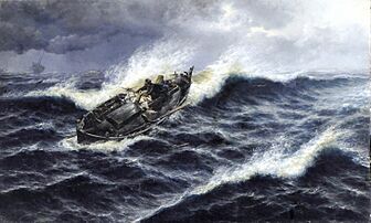 En alta mar o A la deriva, de Salvador Abril (Museo del Prado)