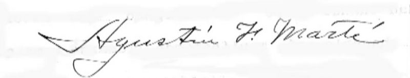 Firma de Farabundo Martí