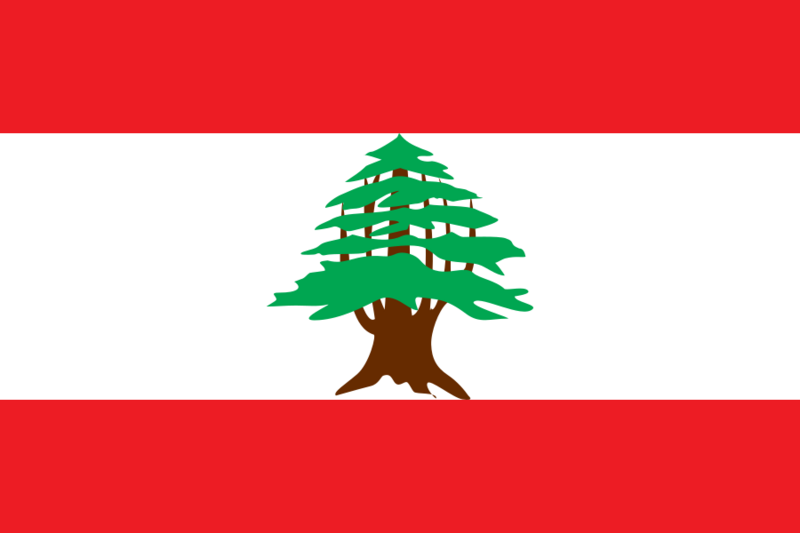 Flag of Lebanon (1943-1990)