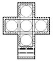 Floor plan of the former Church of the Holy Apostles