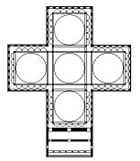 Floor plan of the former Church of the Holy Apostles