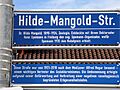 Hilde-Mangold-Straße in Freiburg-Stühlinger, bis 2018 Hegarstraße, Straßenschilder