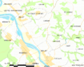 Map commune FR insee code 33355