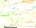 Map commune FR insee code 72221
