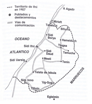Archivo:Mapa de Ifni en 1957. p. 149
