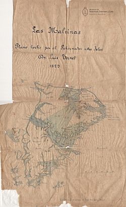 Archivo:Mapa de la Isla Soledad hecho por Vernet
