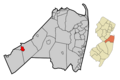 Monmouth County New Jersey Incorporated and Unincorporated areas Roosevelt Highlighted