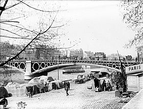 Archivo:Port du Louvre, Pont des Saints-Pères, par Eugène Trutat, 1898