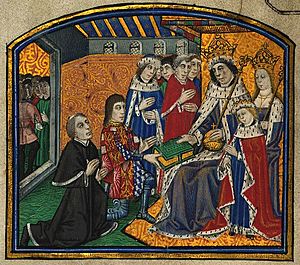 Rivers & Caxton Presenting book to Edward IV.JPG