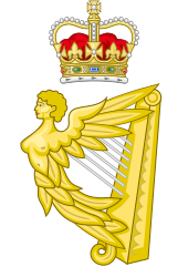Royal Harp Badge of Ireland.svg