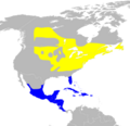 Seiurus aurocapilla map