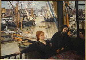 Archivo:Wapping on Thames by James McNeill Whistler, 1860-1864, oil on canvas - National Gallery of Art, Washington - DSC00089