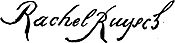 Beschrijving der schilderijen op 's Rijks Museum te Amsterdam (1858) p 121 signature Rachel Ruysch.jpg