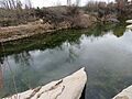 Cauce del río Matarraña, afluente del río Ebro (Torre del Compte, Teruel, España)