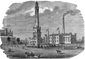 Archivo:Chicago Water Tower & Pumping Station, published 1886