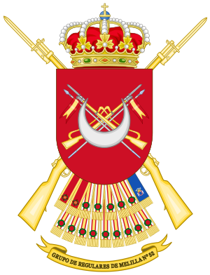 Archivo:Coat of Arms of the of the 52nd Regulares Light Infantry Group