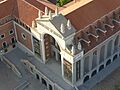 El Museo de América desde el Faro de Moncloa, Madrid (España)