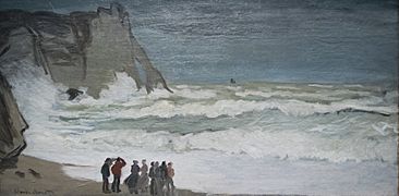 Grosse mer à Étretat - Claude Monet