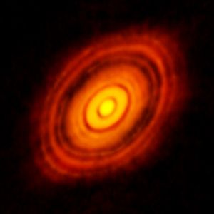 Archivo:HL Tau protoplanetary disk