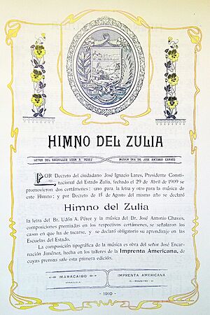 Archivo:Himno del Zulia. Primer aviso.