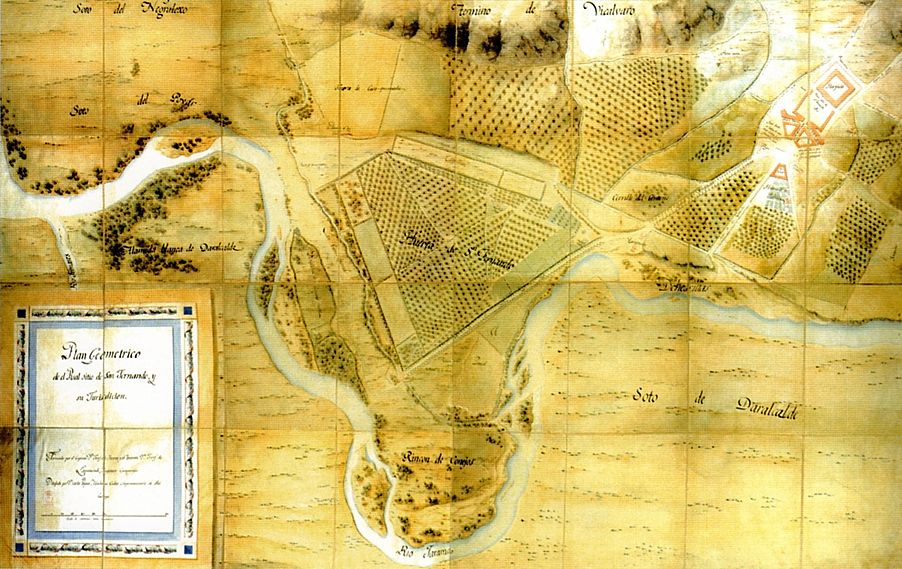 Archivo:Historia del Real Sitio de San Fernando de Henares Plano Geométrico del Real Sitio - 1810 Carlos Vargas Machuca
