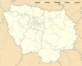Ile-de-France region location map